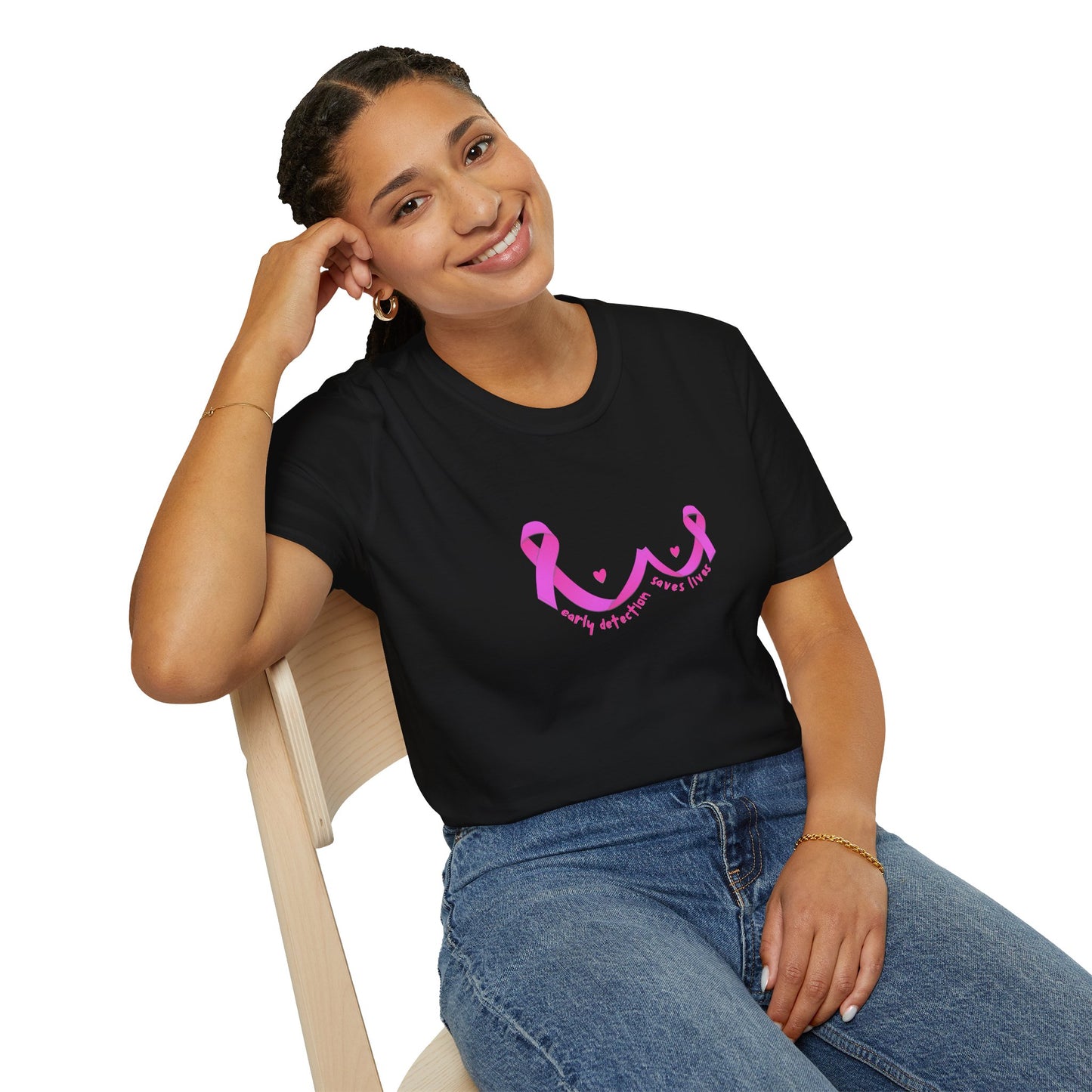 Early Detection Saves Lives T-Shirt, Breast Cancer Awareness
