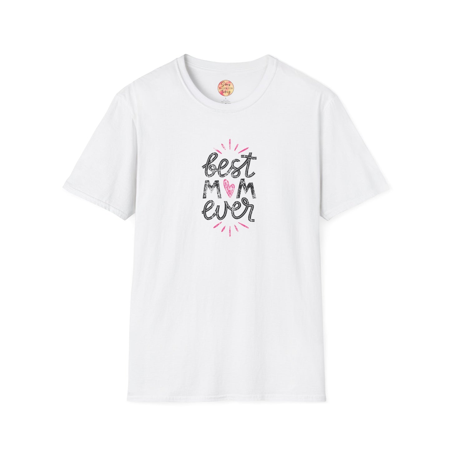 shopelevatedtoday, shopelevatedtoday.com/, Best Mom Ever Pink T-Shirt for Mom