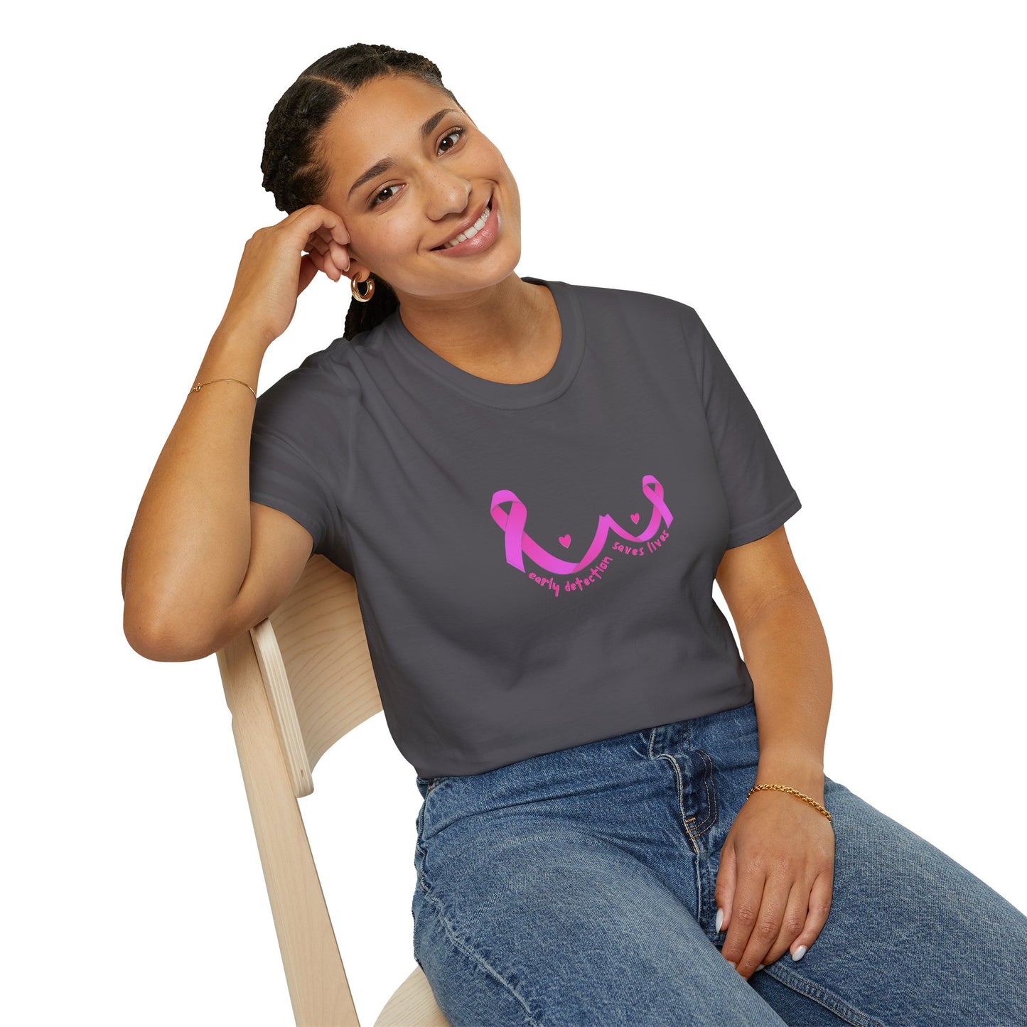 Early Detection Saves Lives T-Shirt, Breast Cancer Awareness