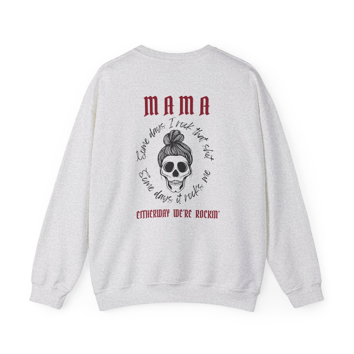 shopelevatedtoday, shopelevatedtoday.com/, MAMA ROCKIN - Women's Heavy Blend Crewneck Sweatshirt