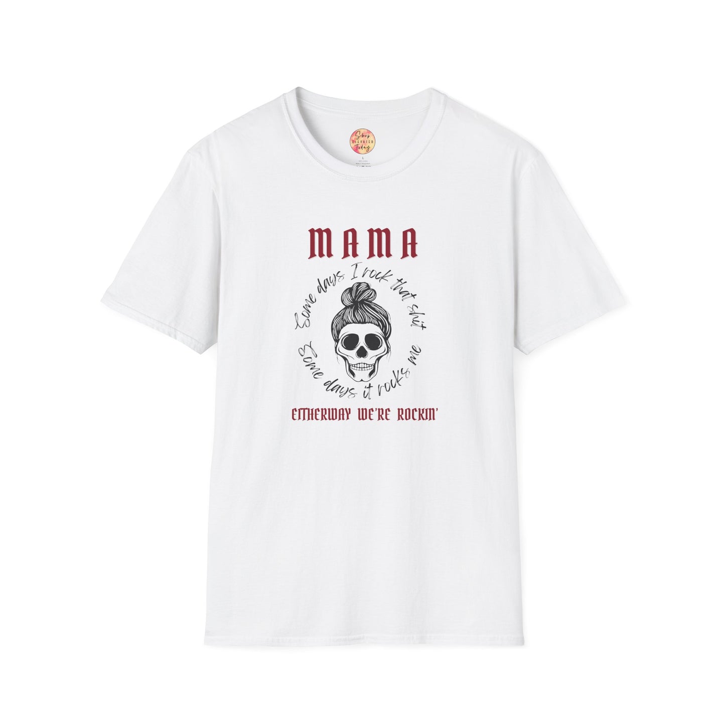 shopelevatedtoday, shopelevatedtoday.com/, Mama Rockin' Softstyle T-Shirt, Casual Wear