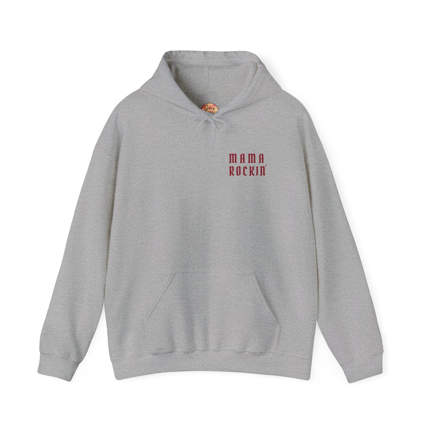 shopelevatedtoday, shopelevatedtoday.com/, Mama Rockin' Hoodie Sweatshirt, Casual Everyday Wear, Unique