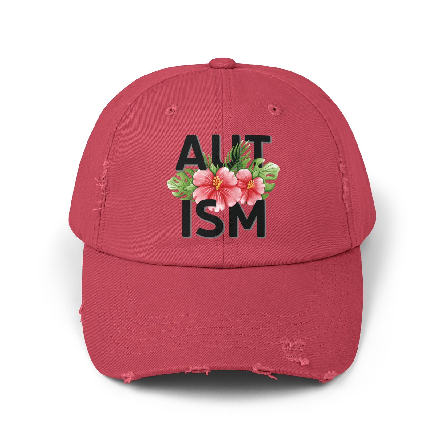 Autism Awareness, Autism Hat for Everyday Wear, Distressed Cap