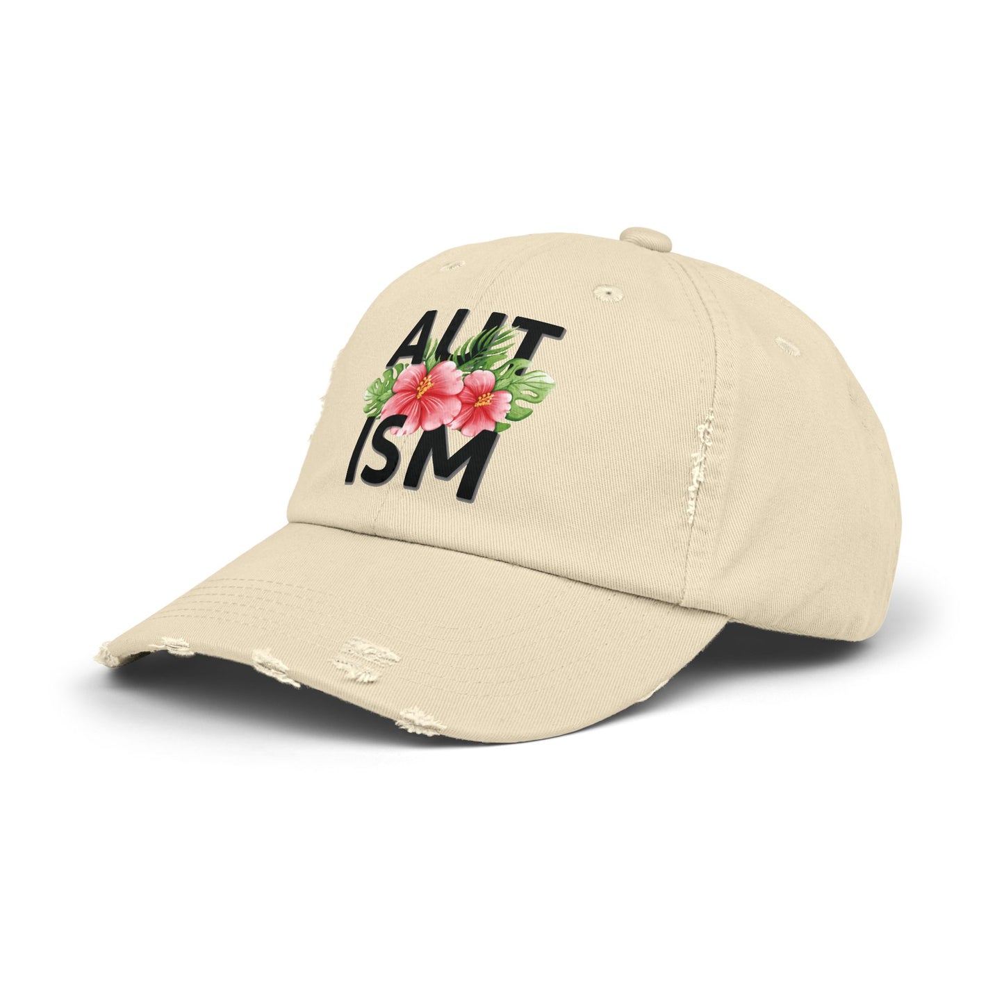 Autism Awareness, Autism Hat for Everyday Wear, Distressed Cap