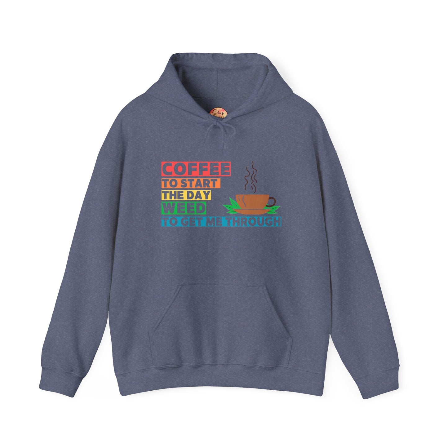 shopelevatedtoday, shopelevatedtoday.com/, Coffee to Start the Day Hoodie Sweatshirt, Casual Everyday Wear, Unique