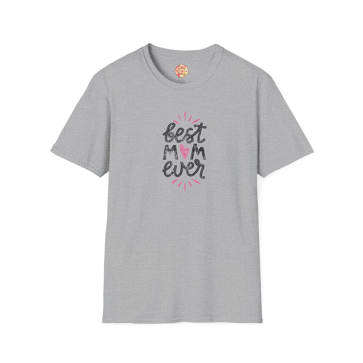 shopelevatedtoday, shopelevatedtoday.com/, Best Mom Ever Pink T-Shirt for Mom