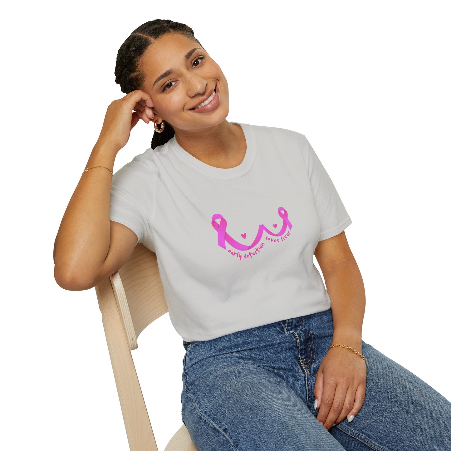 Early Detection Saves Lives T-Shirt, Breast Cancer Awareness
