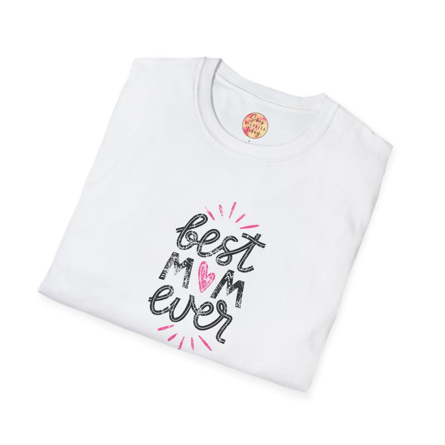 shopelevatedtoday, shopelevatedtoday.com/, Best Mom Ever Pink T-Shirt for Mom