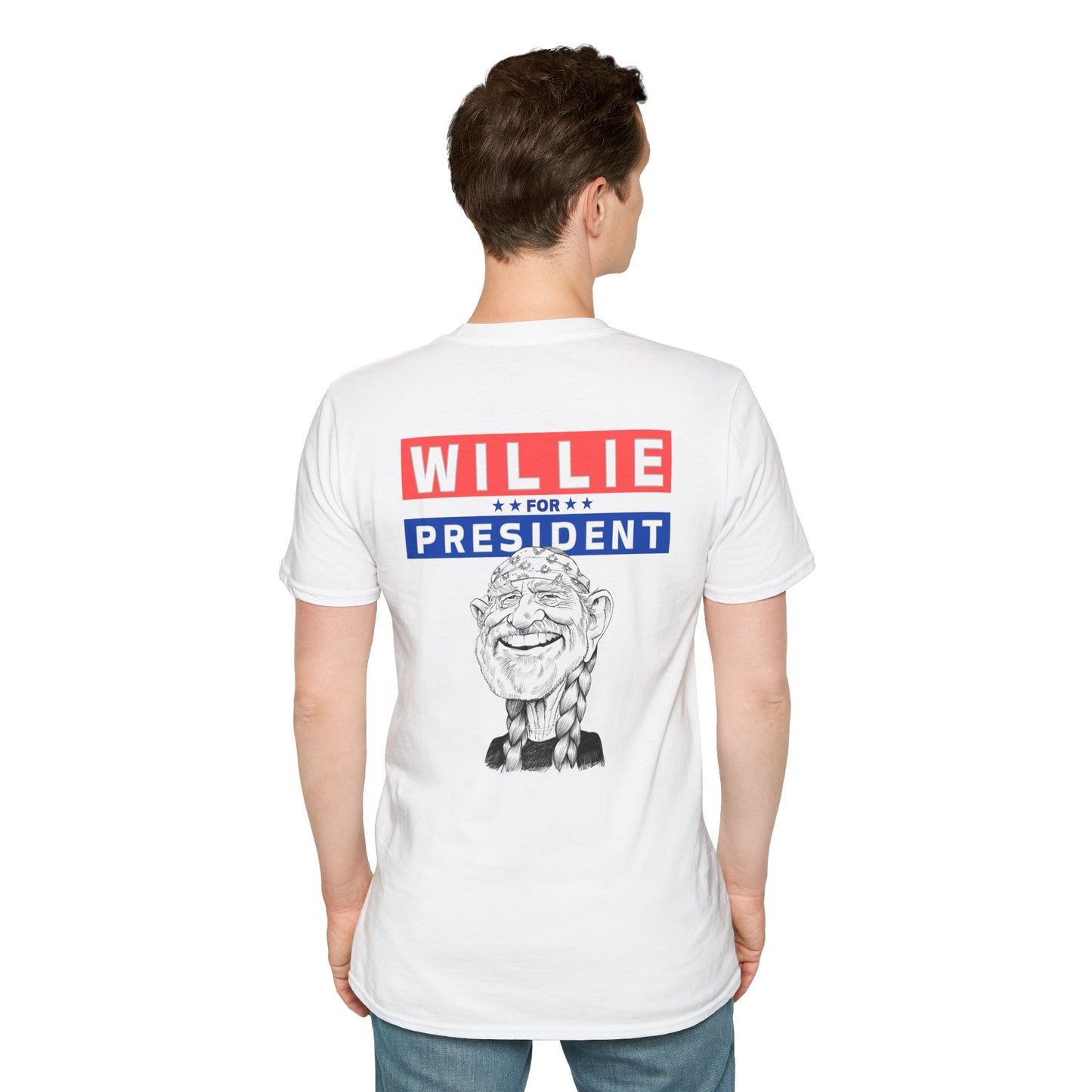 shopelevatedtoday, shopelevatedtoday.com/, Willie for Pres Cartoon Soft Tee