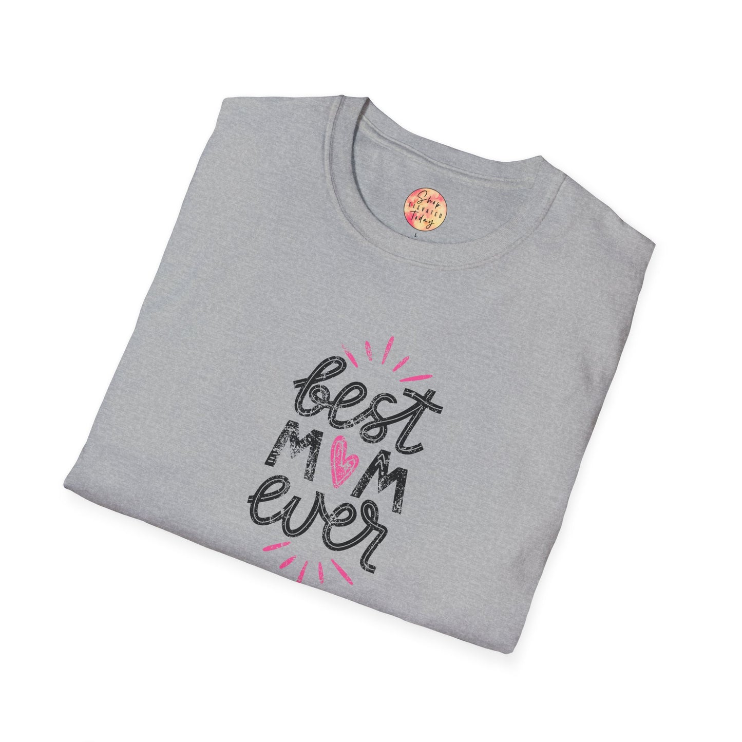shopelevatedtoday, shopelevatedtoday.com/, Best Mom Ever Pink T-Shirt for Mom