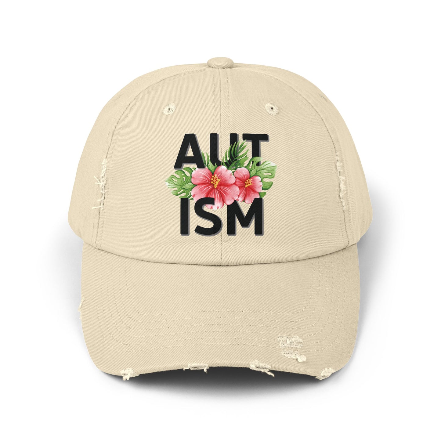 Autism Awareness, Autism Hat for Everyday Wear, Distressed Cap