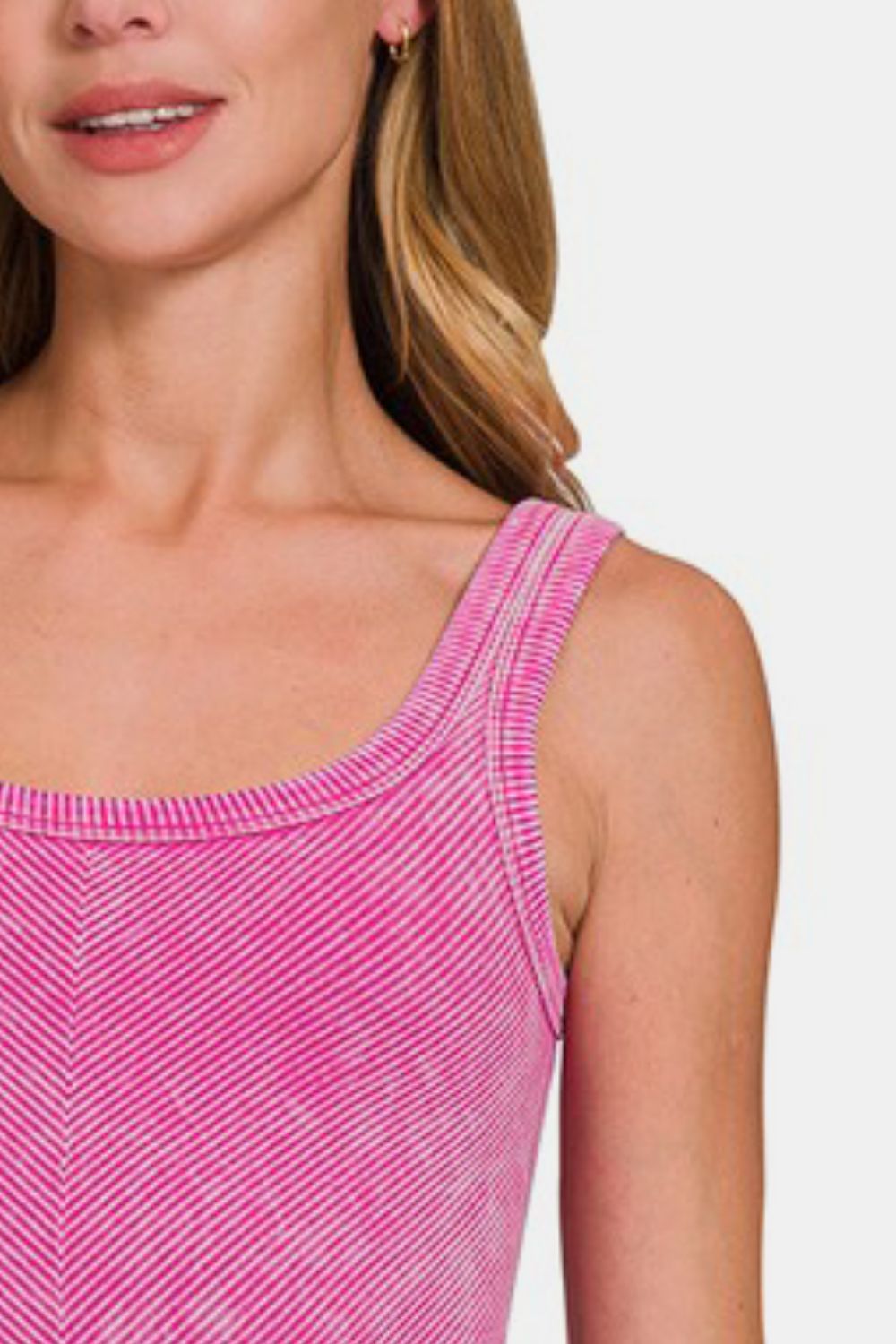 shopelevatedtoday, shopelevatedtoday.com, Zenana Ribbed Scoop Neck Tank