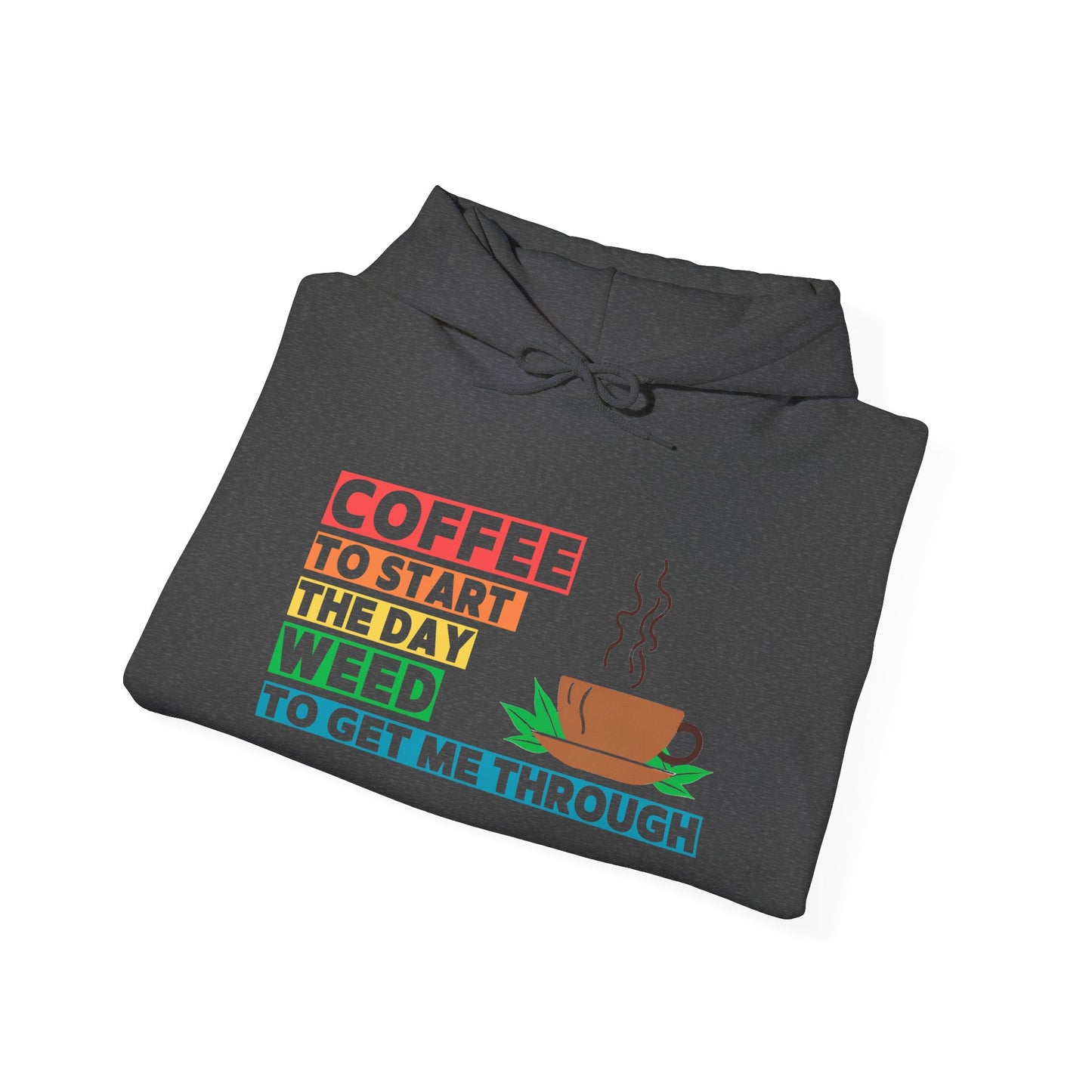 shopelevatedtoday, shopelevatedtoday.com/,  Coffee to Start the Day Hoodie Sweatshirt, Casual Everyday Wear, Unique