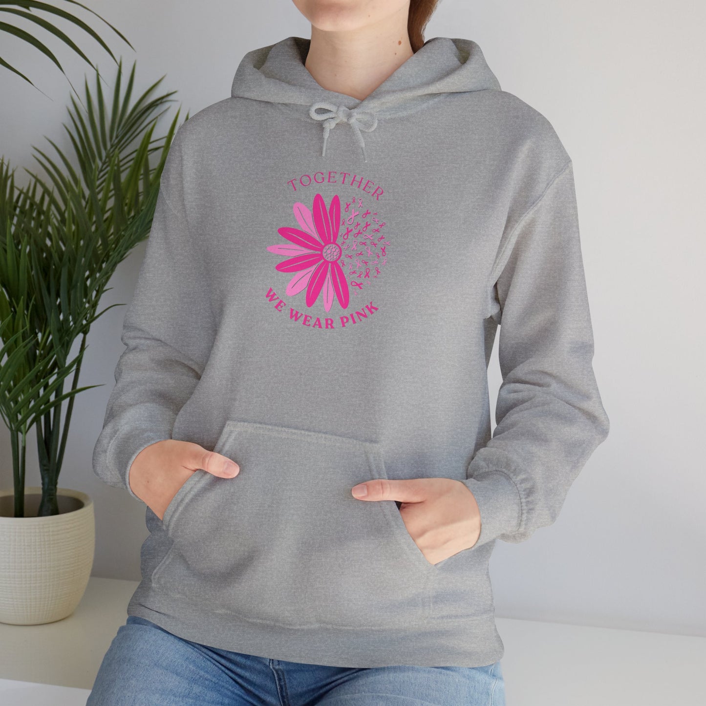 Together We Wear Pink Hoodie, Breast Cancer Awareness