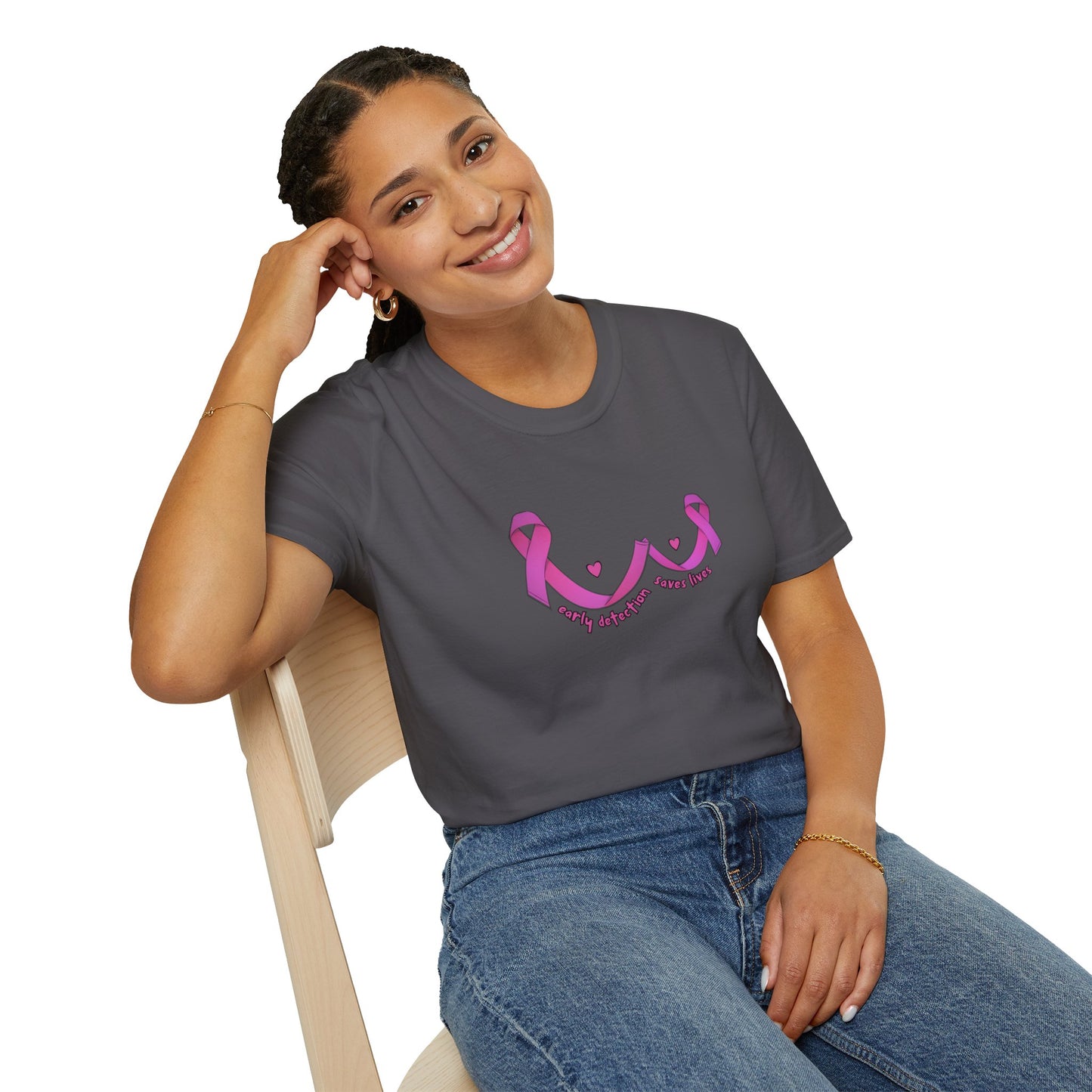 Early Detection Saves Lives T-Shirt, Breast Cancer Awareness