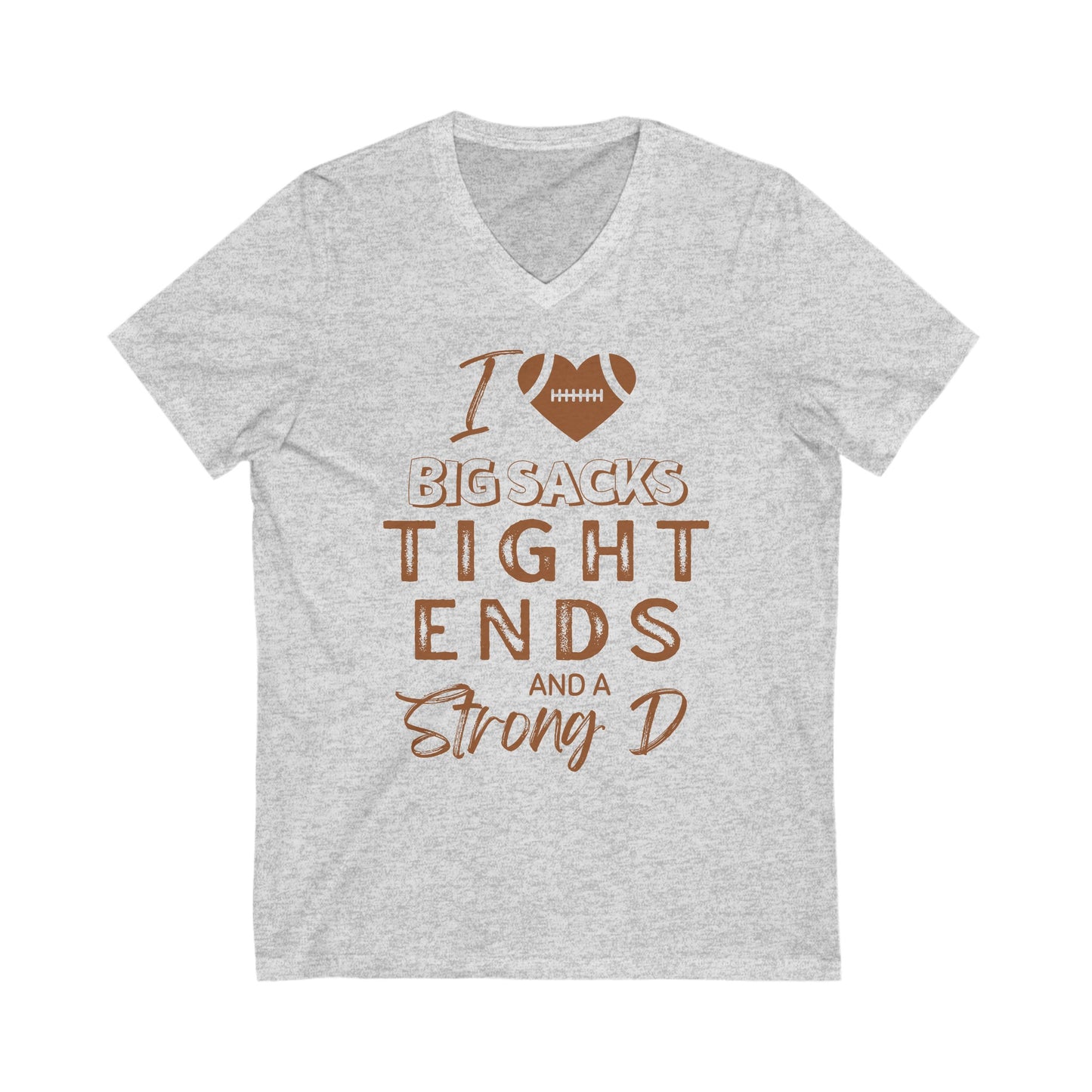 Strong D, Jersey Short Sleeve V-Neck Tee