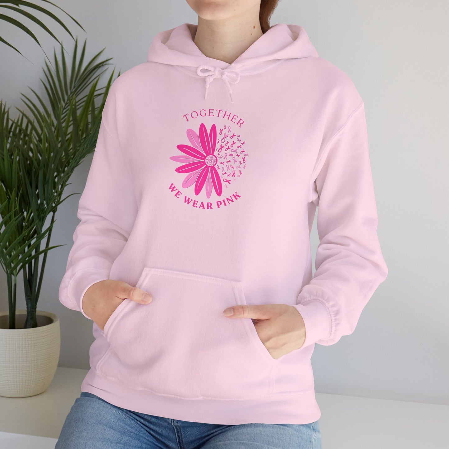 Together We Wear Pink Hoodie, Breast Cancer Awareness