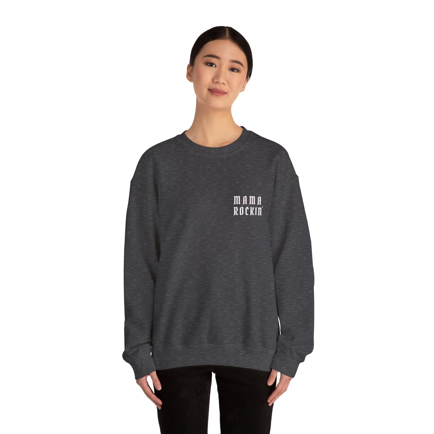 MAMA ROCKIN, Unisex Heavy Blend Crewneck Sweatshirt