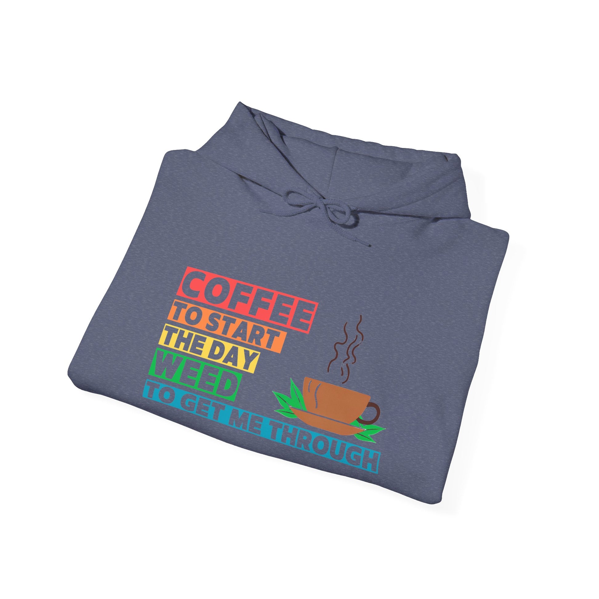 shopelevatedtoday, shopelevatedtoday.com/,  Coffee to Start the Day Hoodie Sweatshirt, Casual Everyday Wear, Unique