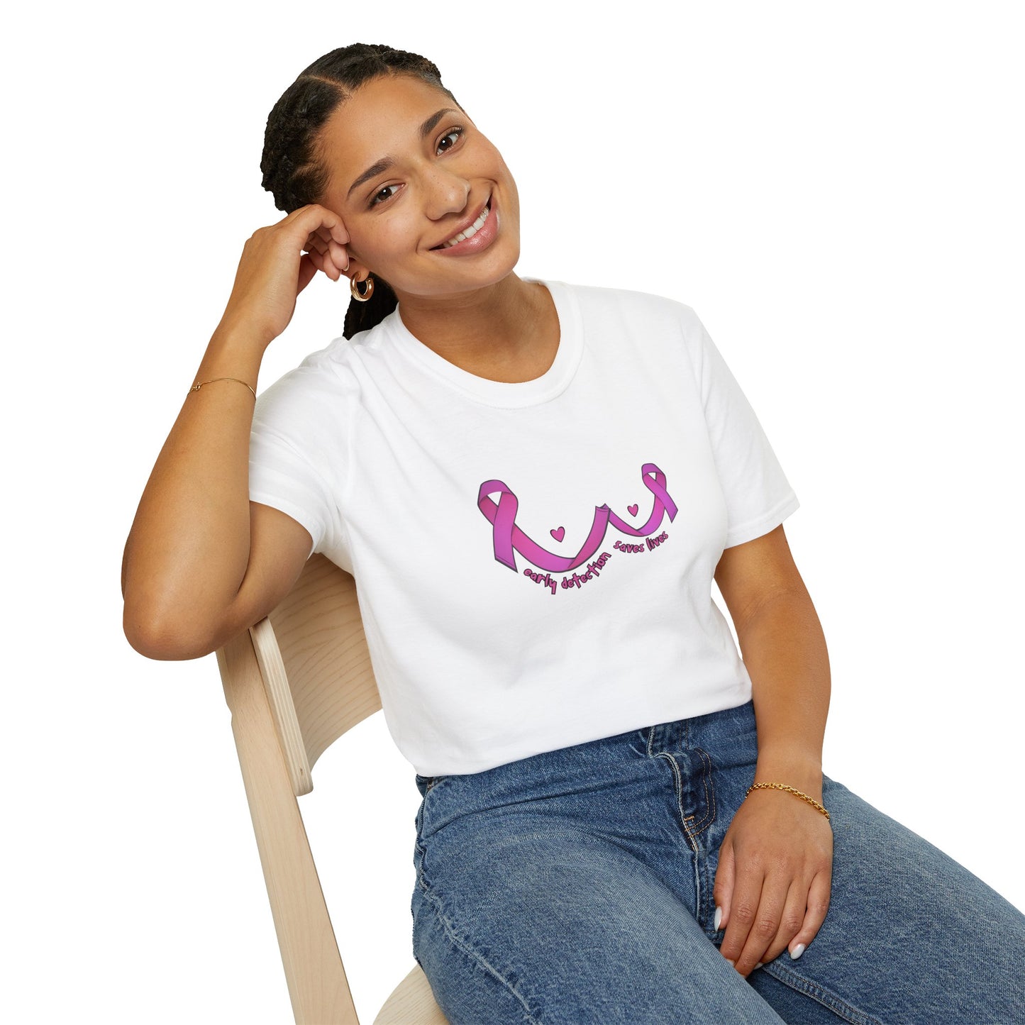 Early Detection Saves Lives T-Shirt, Breast Cancer Awareness