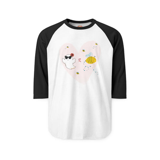 BOO BEES Raglan Shirt, Breast Cancer Awareness