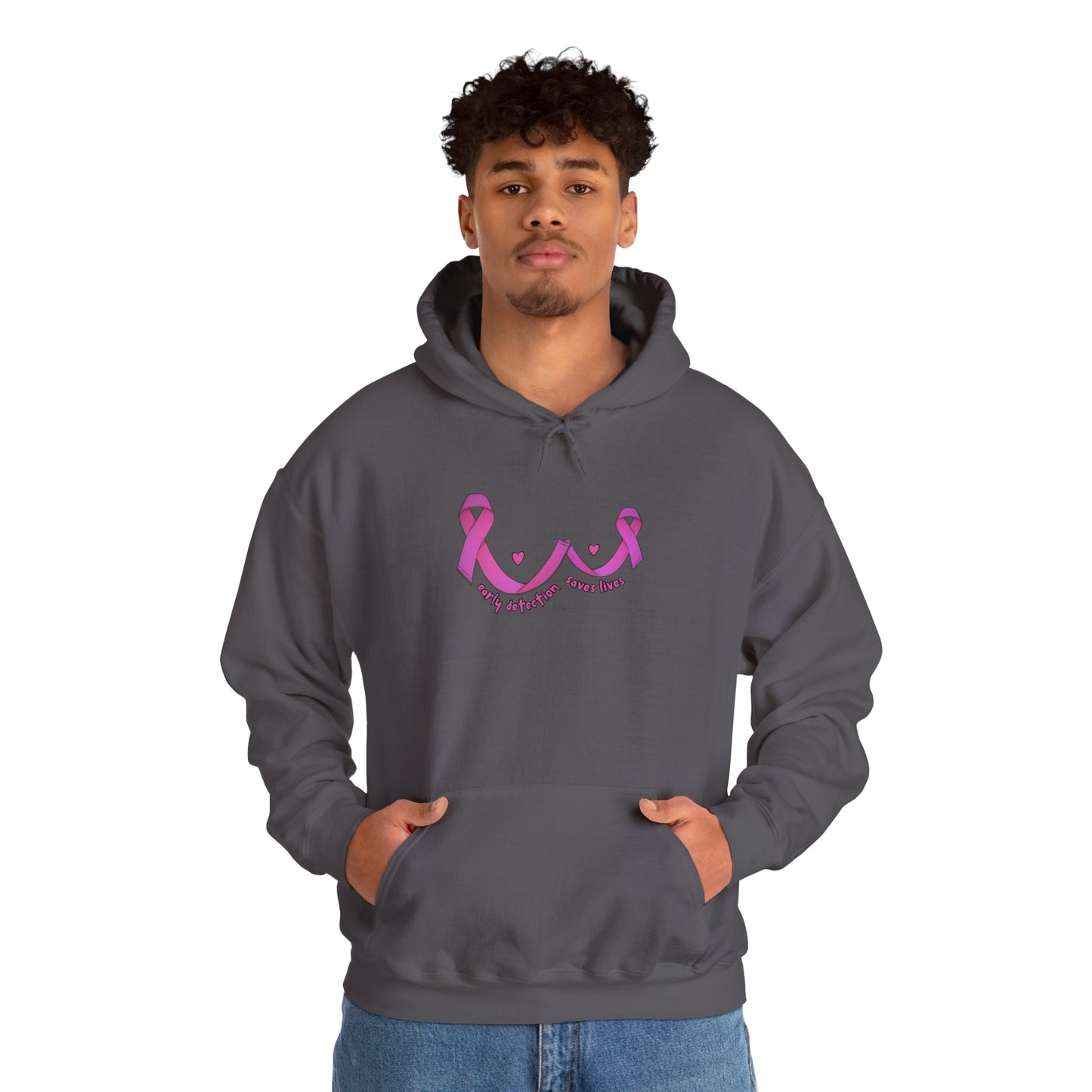 Early Detection Saves Lives Hoodie, Breast Cancer Awareness