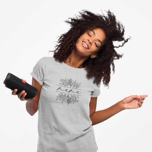 Mama BoHo Floral T-shirt for Mom, Mother's Day