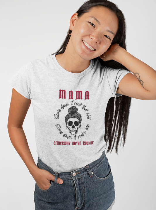shopelevatedtoday, shopelevatedtoday.com/,  Mama Rockin' Softstyle T-Shirt, Casual Wear