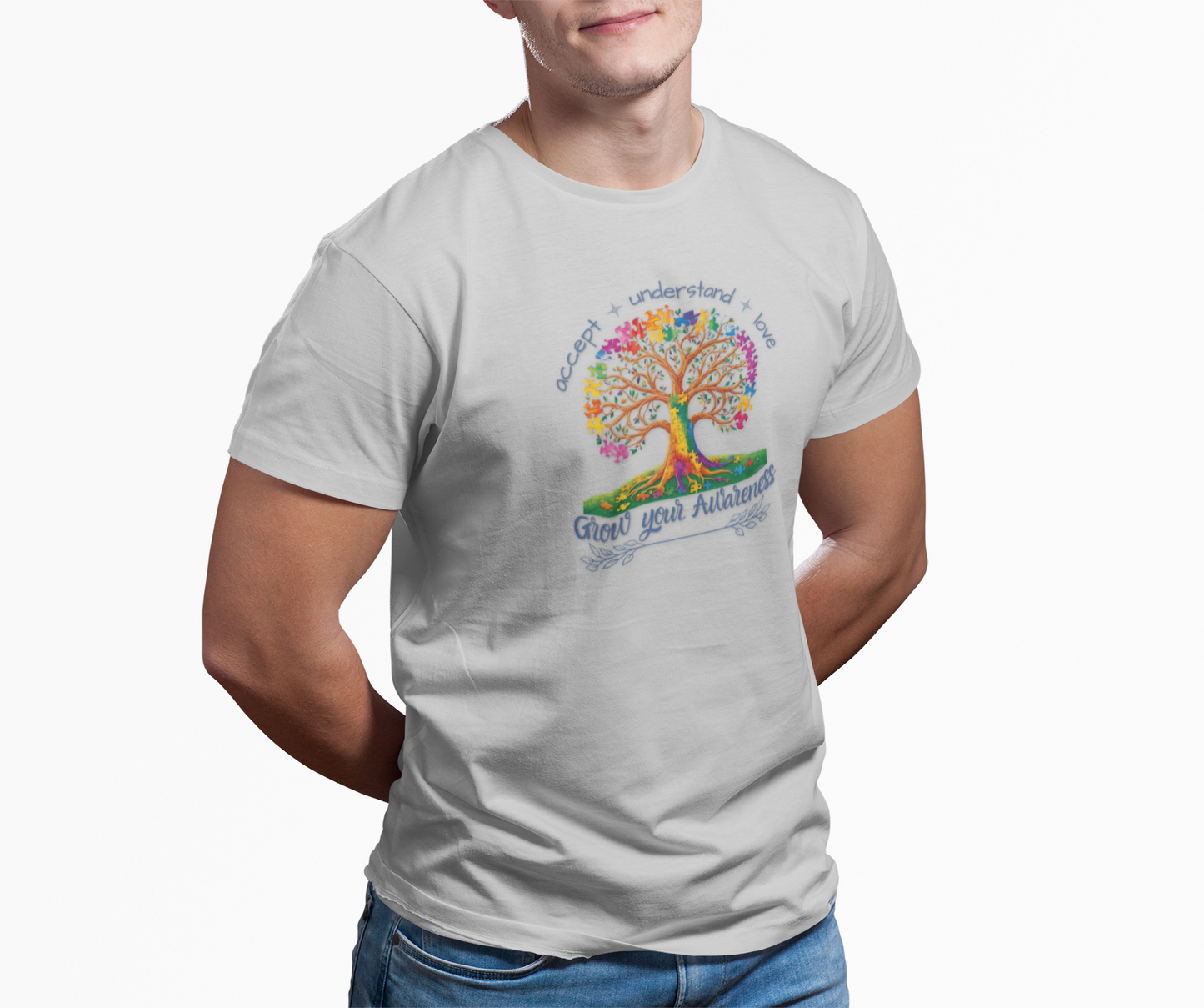 Accept, Understand & Love Grow Your Awareness T-Shirt, Autism Awareness