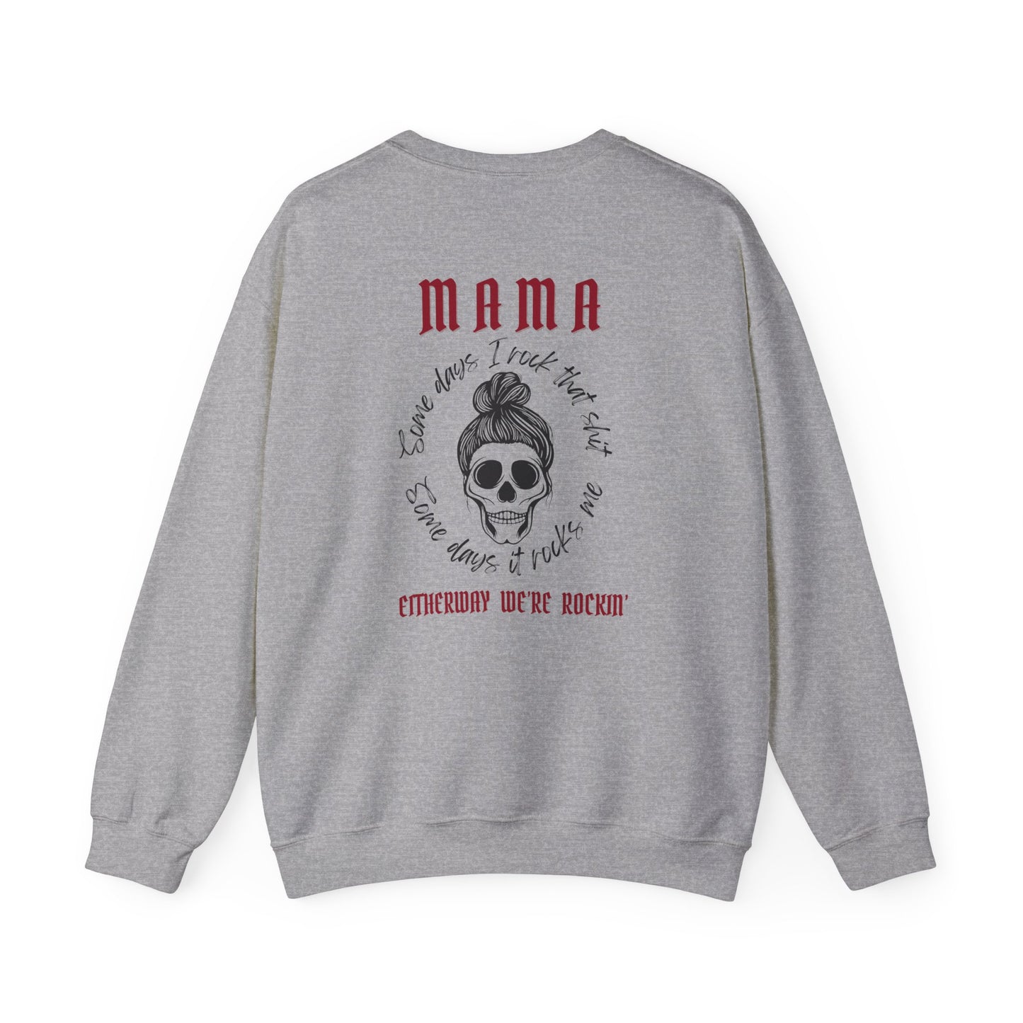 shopelevatedtoday, shopelevatedtoday.com/,  MAMA ROCKIN - Women's Heavy Blend Crewneck Sweatshirt