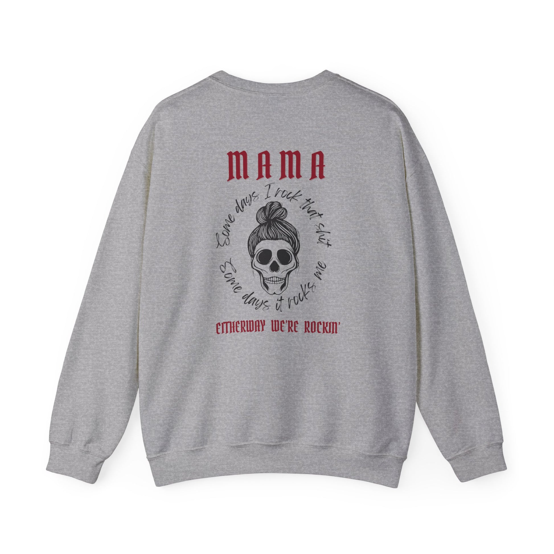 shopelevatedtoday, shopelevatedtoday.com/,  MAMA ROCKIN - Women's Heavy Blend Crewneck Sweatshirt