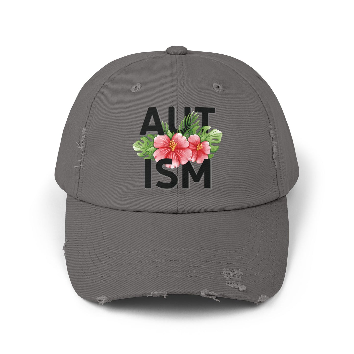 Autism Awareness, Autism Hat for Everyday Wear, Distressed Cap