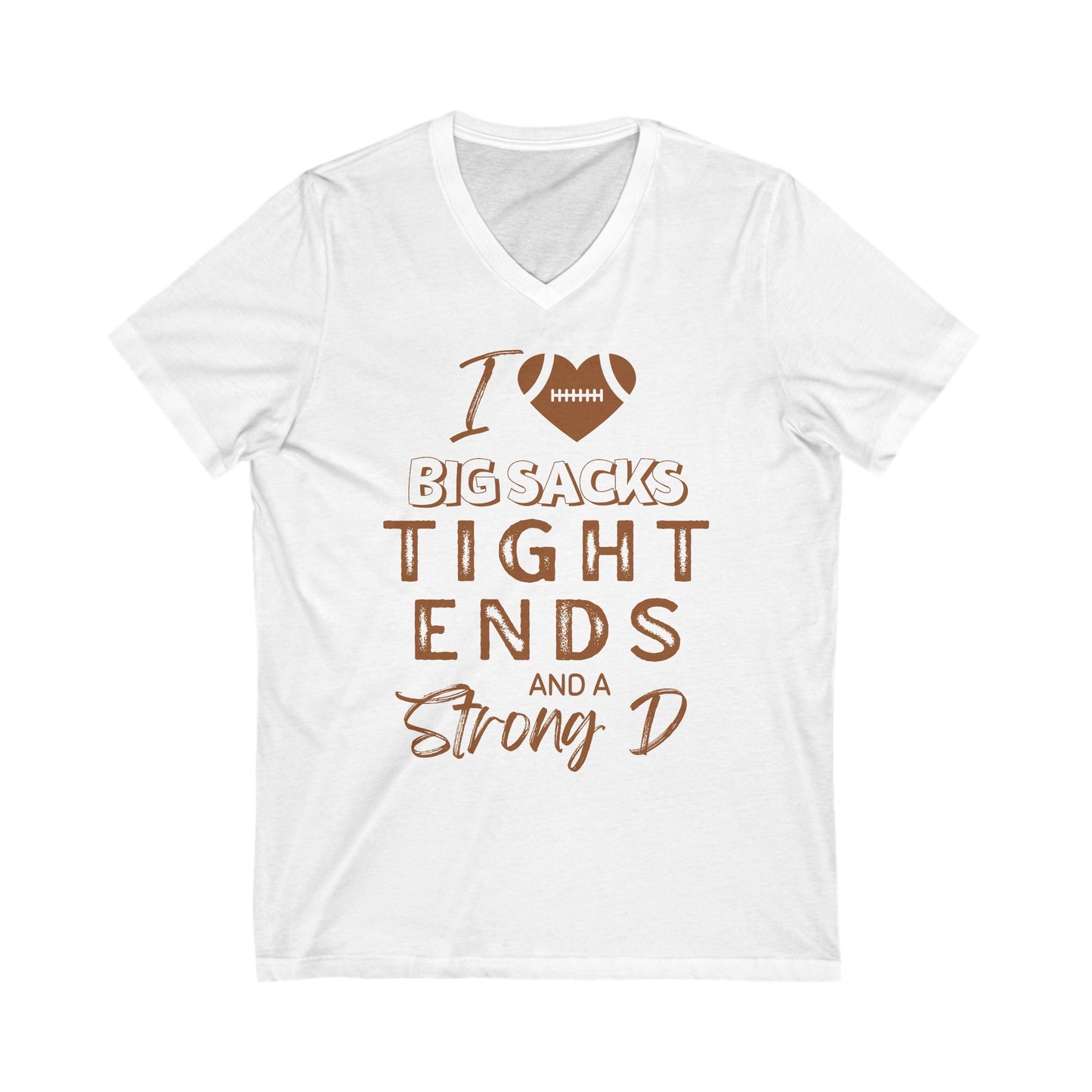 Strong D, Jersey Short Sleeve V-Neck Tee