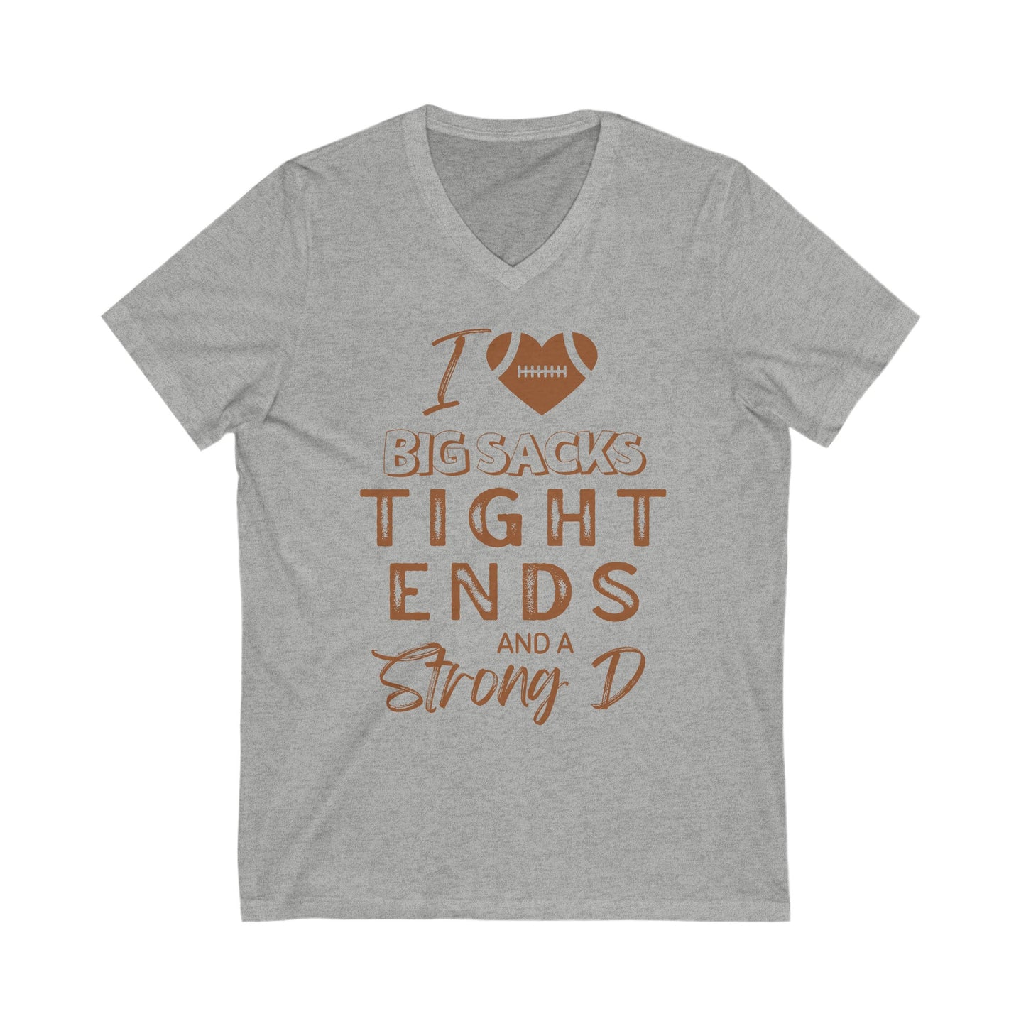 Strong D, Jersey Short Sleeve V-Neck Tee