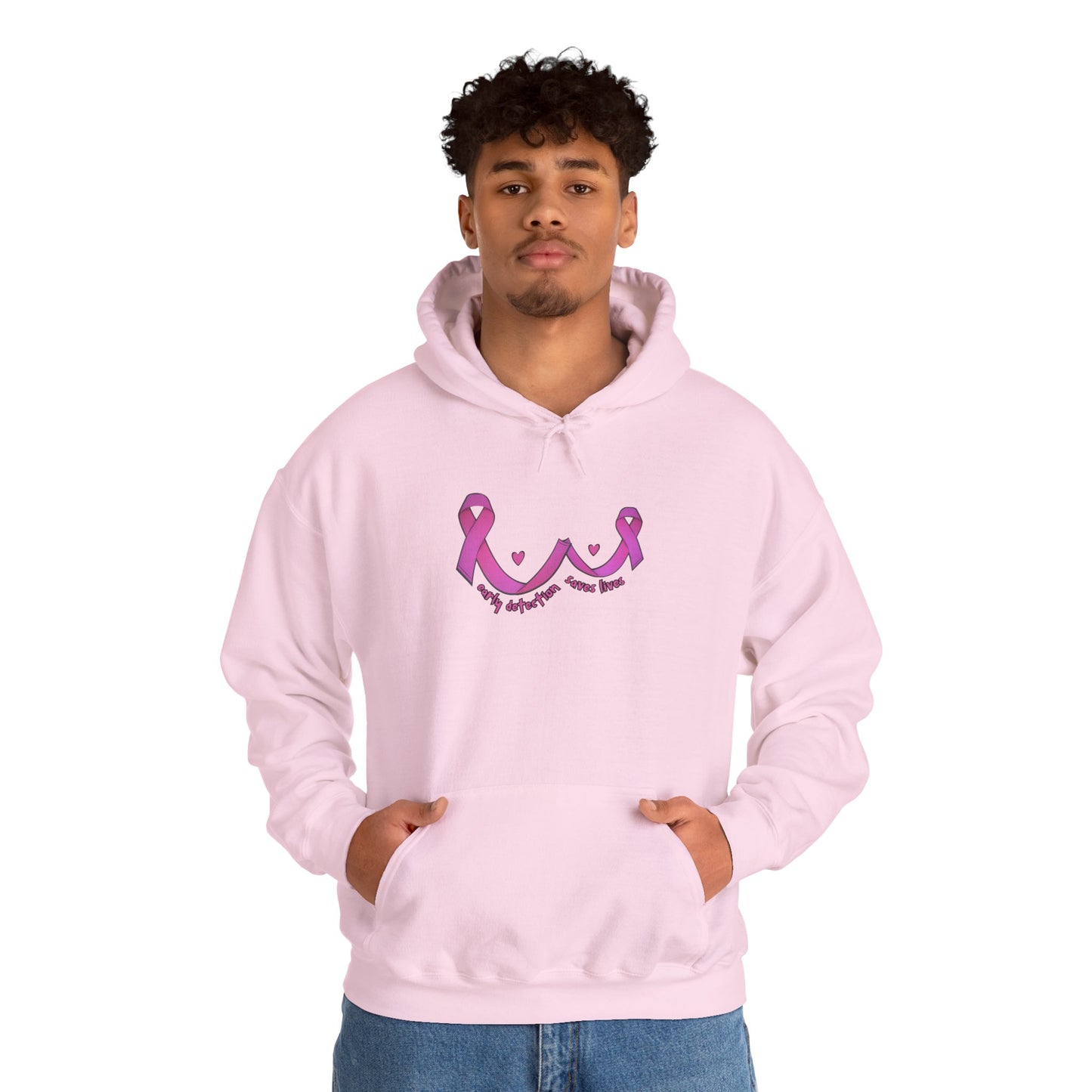 Early Detection Saves Lives Hoodie, Breast Cancer Awareness