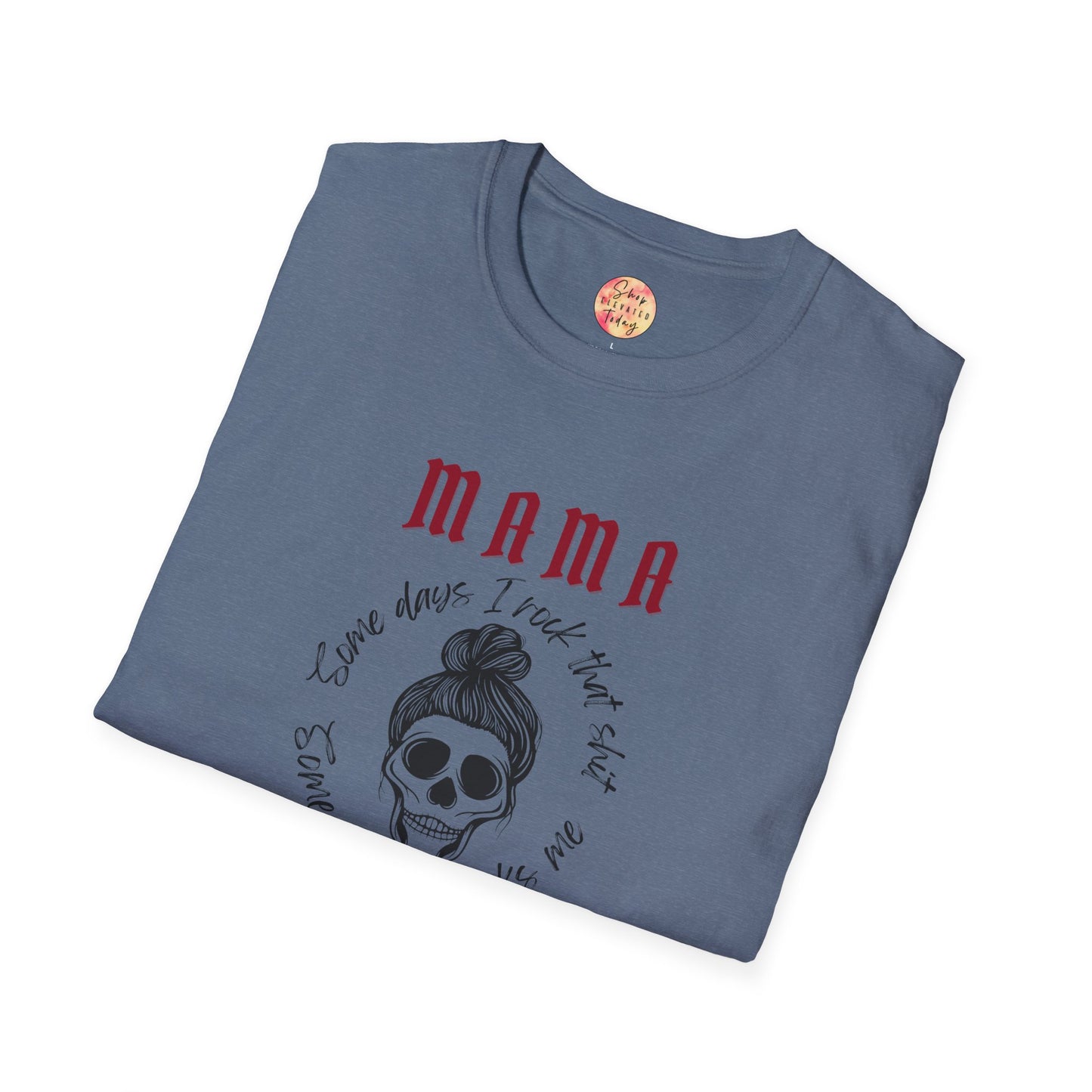 shopelevatedtoday, shopelevatedtoday.com/,  Mama Rockin' Softstyle T-Shirt, Casual Wear