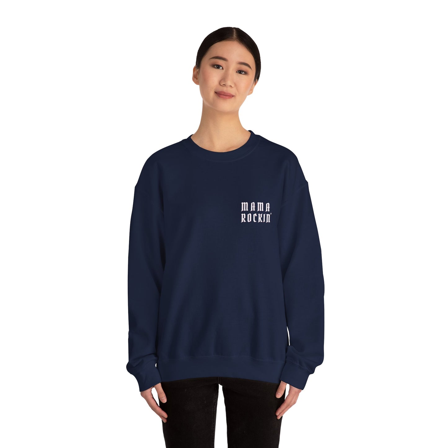 MAMA ROCKIN, Unisex Heavy Blend Crewneck Sweatshirt