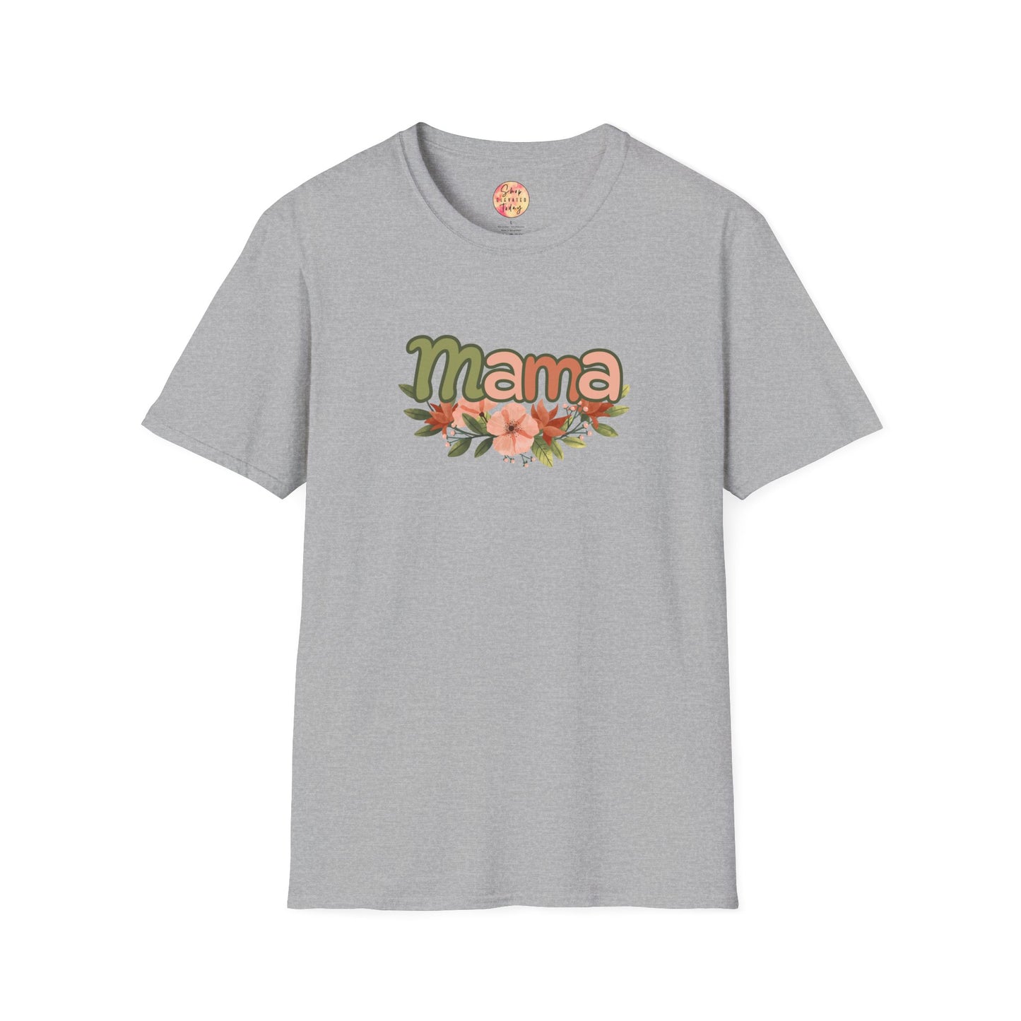 shopelevatedtoday, shopelevatedtoday.com/, Mama Floral T-Shirt for Mom, Mother's Day